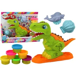 Dinosaurier-Knetmasse-Set, 6 Farben, Delfinformen, Jakobsmuschel