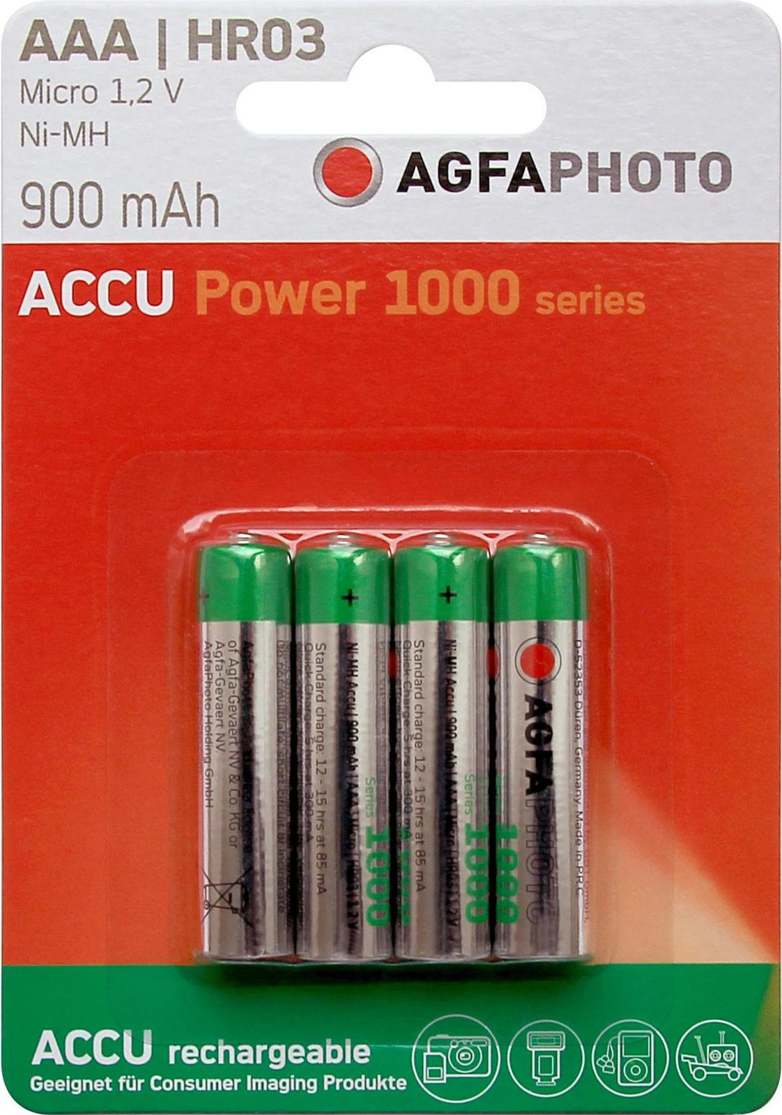 AgfaPhoto Akku Value Energy AAA HR03 900mAh 4 stuks