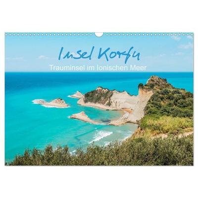 Insel Korfu - Trauminsel im Ionischen Meer (Wandkalender 2027 DIN A3 quer), CALVENDO Monatskalender