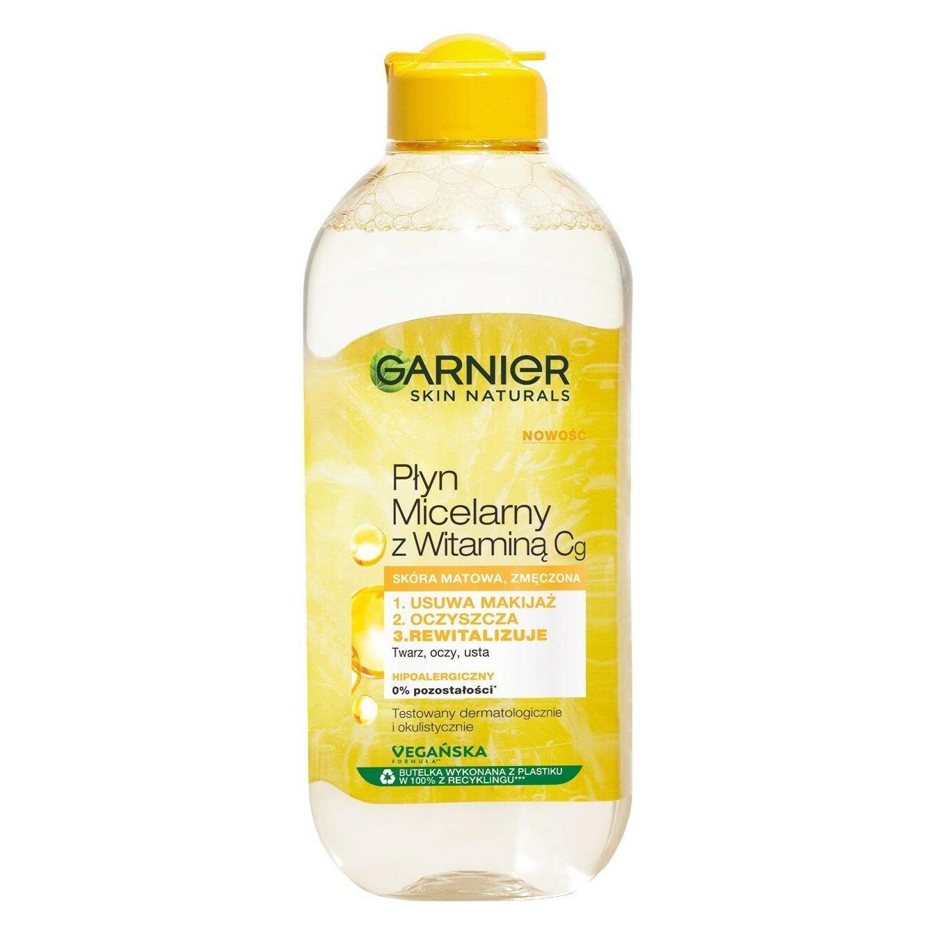 Garnier Skin Naturals Micellar Liquid With Vitamin Cg For Dull And Tired Skin 400Ml (Reinigungstücher Gesicht) (3600542467643)