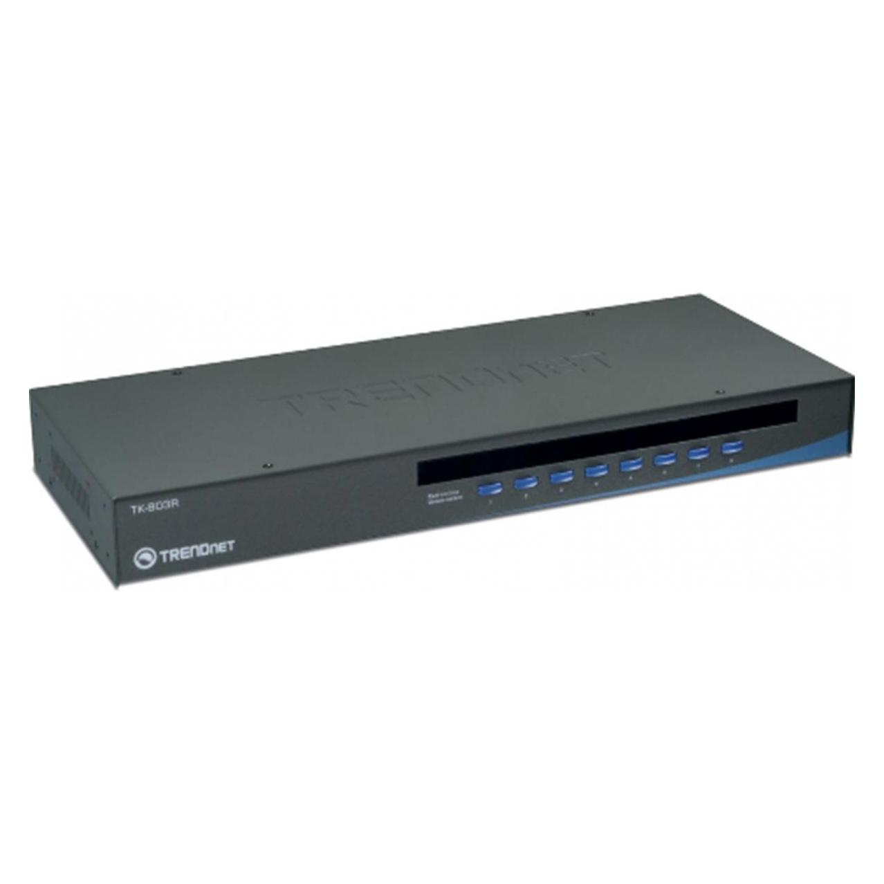 Trendnet 8-x, VGA, 1U, USB, PS/2 (TK-803R)