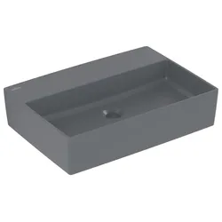 Villeroy & Boch Aufsatzwaschbecken Memento 2.0 600x420mm, ohne Überlauf Graphite cplus 4A0763i4