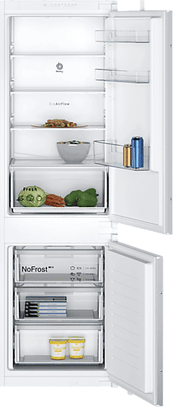 Frigorífico combi integrabe - Balay 3KIE712F, No Frost, 177.2 cm, 260 l, Cajón Fresh, Blanco