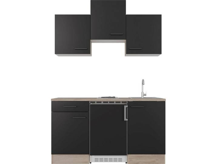 Flex-Well Pantryküche Capri, mit E-Geräten, Gesamtbreite 150,5 cm, in weiten Farben erhältlich