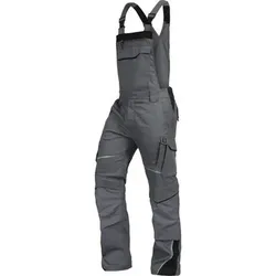 Latzhose-Flex-Line Grau/Schwarz, Größe 52 - grau/schwarz - 52