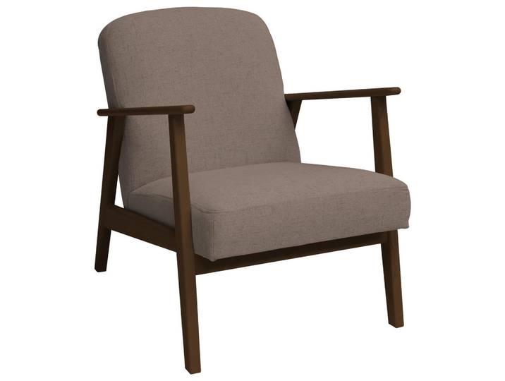 Livetastic Sessel, Dunkelbraun, Hellbraun, Holz, Buche, massiv, 63x78x78 cm, Made in EU, Wohnzimmer, Sessel, Sonstige Sessel