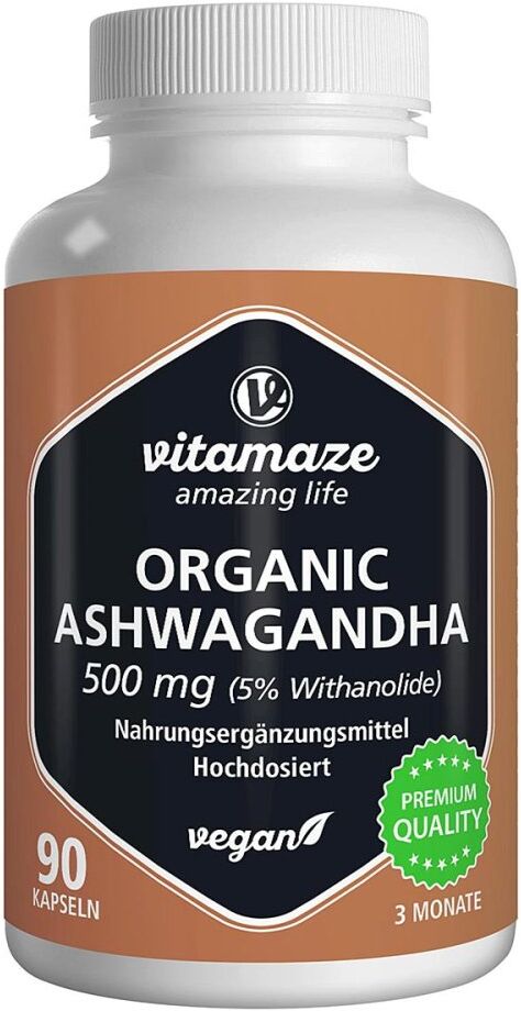 Vitamaze Ashwagandha Extrakt 500 mg Kapseln Vegan 90stk