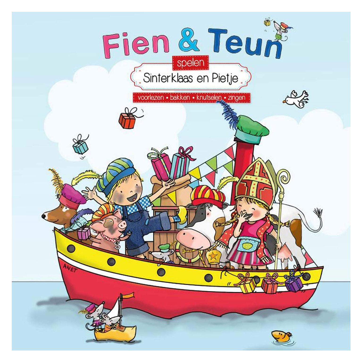 Witte Leeuw Fien & Teun spelen Sinterklaas en Pietje: voorlezen, bakken, knutselen, zingen (Niederländisch) (65129864)