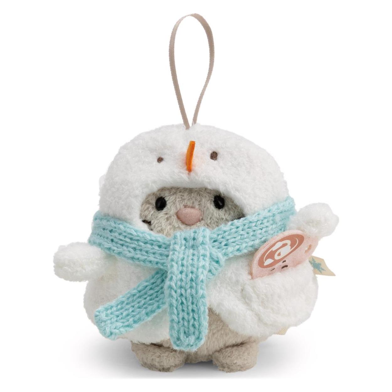 NICI plush toy cat Angy with mug and snowman costume 8 cm (8 cm) (67306466)