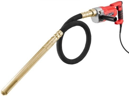 VEVOR Handheld Betontrilmachine, 800W Elektrische Trilmachine met 4000RPM en 1,5m Schachtstang, Rood