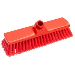 Hygienebesen Haug 300 mm geschlitzt vollfarbig rot HACCP, lebensmittelkonform