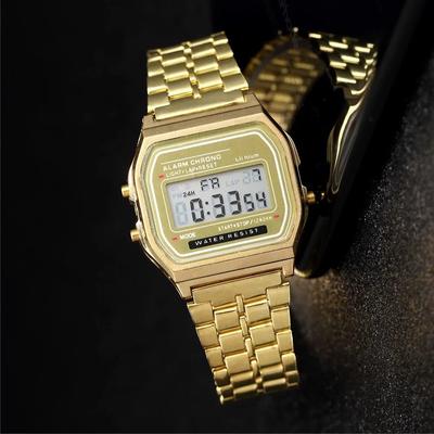 Uplift Essentials Luxury Rose Gold Silicone Digital Watch gold