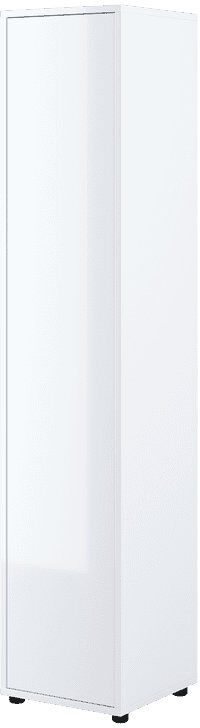 17 Stories Oneisha 1 Door Wardrobe White Gloss 45cm W X 46cm D
