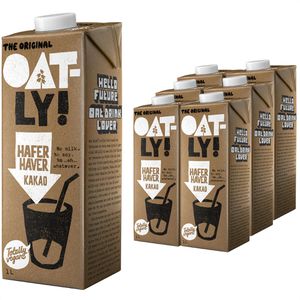 Oatly Haferdrink aus europäischem Hafer, Kakao, je 1 Liter, 6 Stück