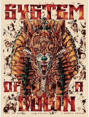 Uplift Treasures System Of A Down Band Canvas Wall Poster 4 7.87 11.81in No Frame