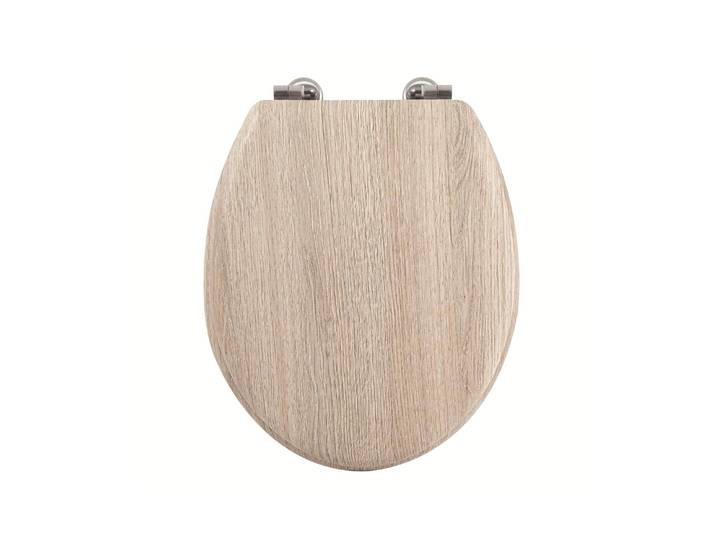 WC-Sitz MSV MSV Toilettensitz Beige , beige (natur), B:42,5cm L:36,5cm, MDF - Mitteldichte Holzfaserplatte, WC-Sitze, WC-Sitz