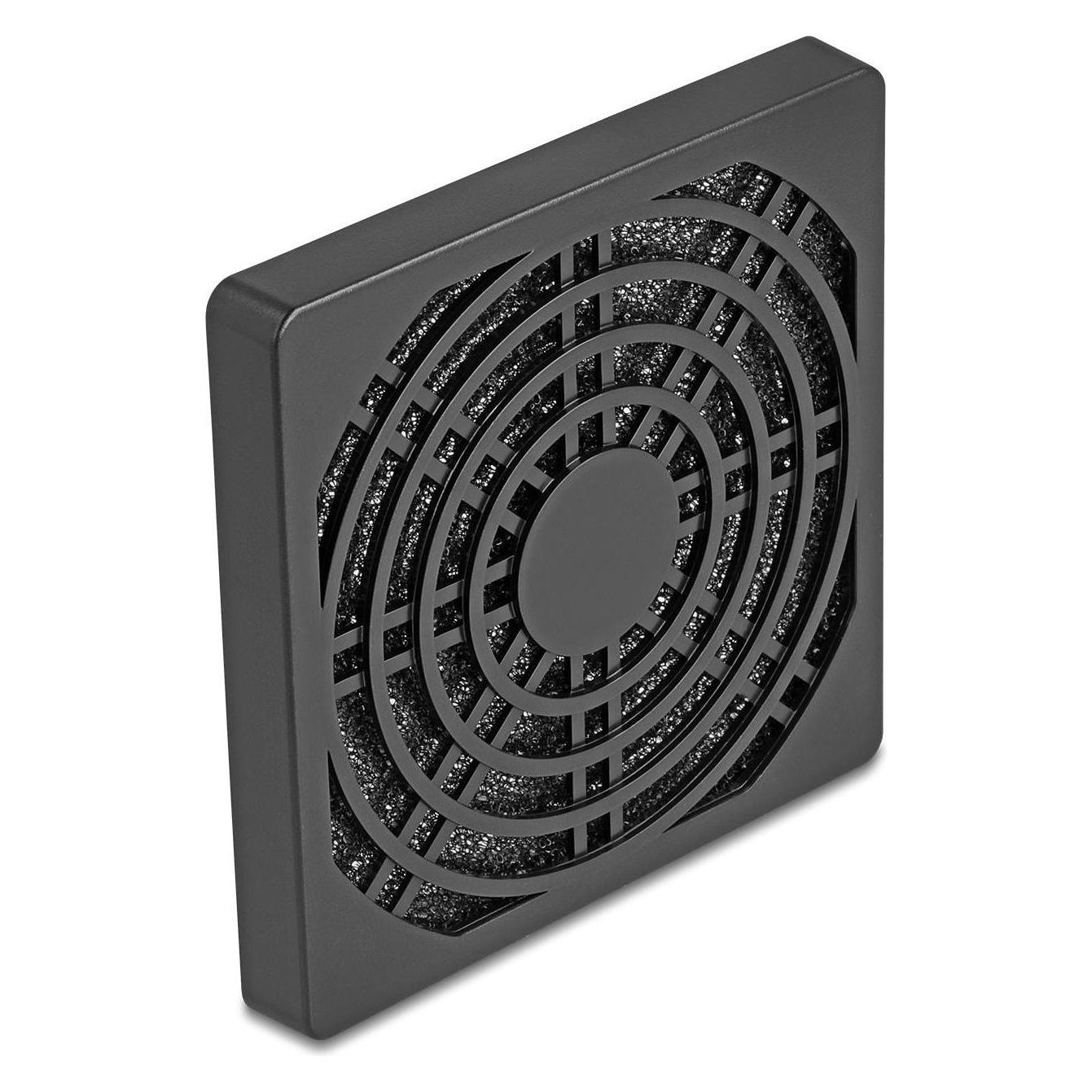 Delock Lüftergitter mit Staubfilter 80 x 80 mm schwarz (67311)