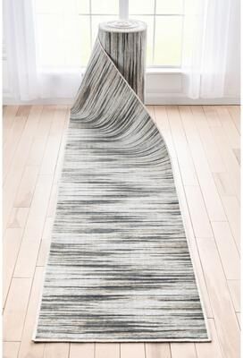 Well Woven Custom Size Runner Apollo Holden Modern Abstract Stripes Hallway Rug