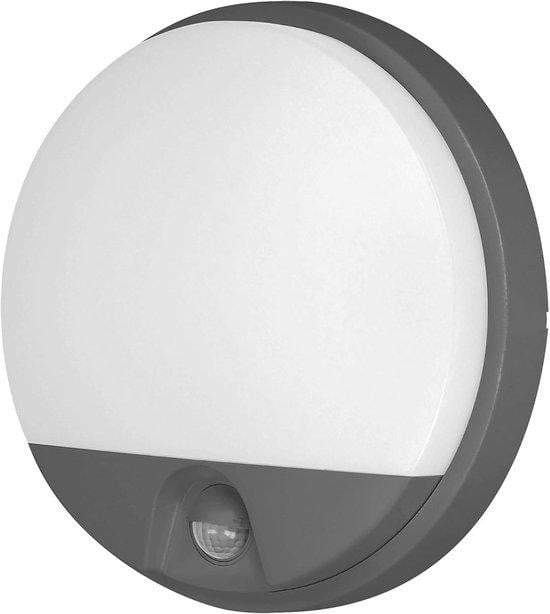 ADVITI Buitenlamp met Sensor - Wandlamp voor Tuin en Terras - Grijs