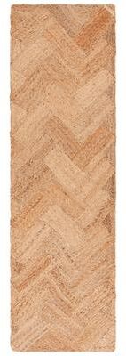 SAFAVIEH Handmade Natural Fiber Triinu Farmhouse Chevron Jute Rug