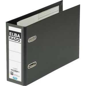 Elba Ordner 10596 SW, rado plast, PP, A5 quer, 7,5cm, Kunststoffordner, schwarz