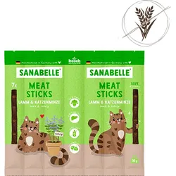 Sanabelle Meat Sticks Lamm & Katzenminze 35g