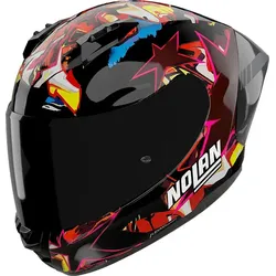 Nolan N60-6 Sport Chicane 369, Integralhelm - Schwarz/Rot/Pink/Gelb - XS