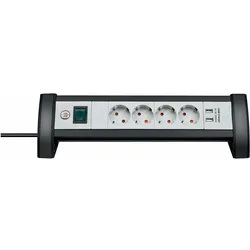 Brennenstuhl, Steckdosenleiste, Premium-Office-Line (6x, USB-A, 1.80 m)