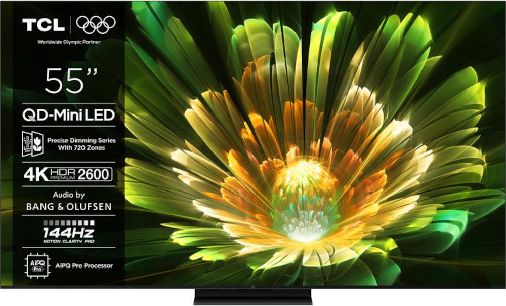 TCL Smart LED TV 4K UHD HDR 55Q7C, 138 cm, Kabellos, Clasa F