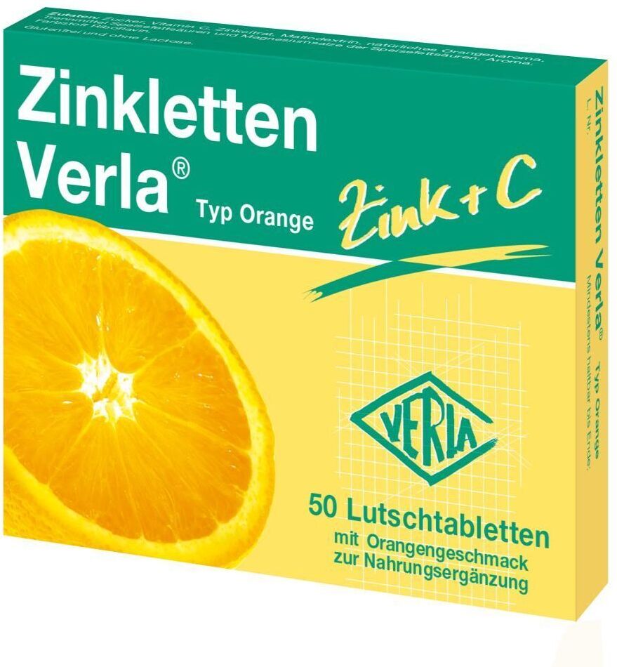 Zinkletten Verla® Orange Lutschtabletten 50 St 50 St Lutschtabletten