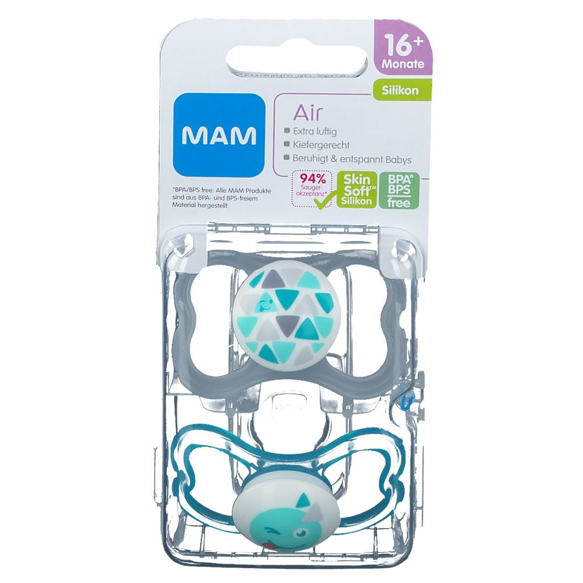 MAM Air Silikon 16+ Monate 2 St Schnuller