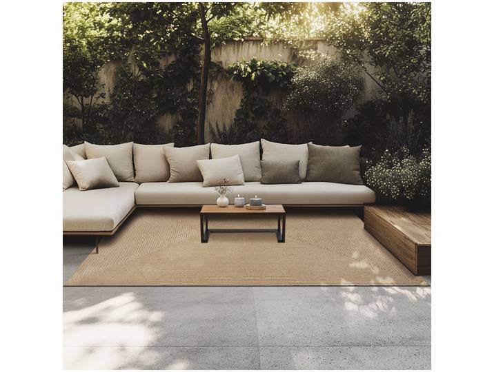 Geflochtener Teppich Vibe aus Jute, Boho-Stil - 160 x 230 cm