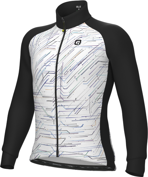 ALE' Giubbino invernale ciclismo idrorepellente  PRAGMA BYTE bianco 2025
