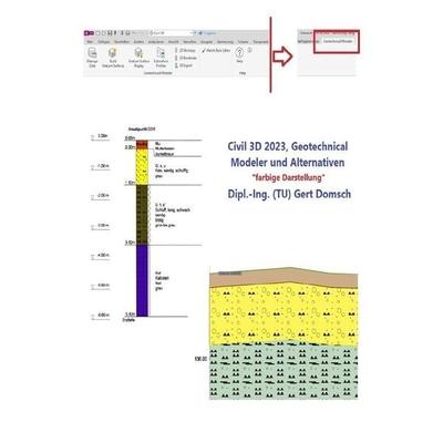 Civil 3D Version 2023 / Civil 3D 2023 Geotechnical Modeler und Alternativen ' farbig für Anwender'; Taschenbuch von Gert Domsch, Epubli,