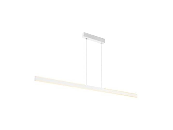 SLV ONE LINEAR Wohnzimmer-Lampe, Innen-Beleuchtung, Hänge-Leuchte Esszimmer, LED, Decken-Leuchte 2700K 35W 1875lm weiß dimmbar 1006189 Pendelleuchte Linear 140cm Weiß