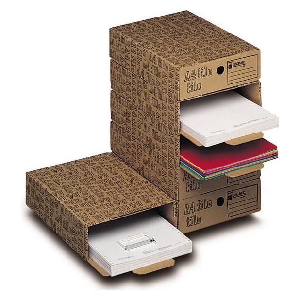 King Mec CF6 A4 Dokumentenaufbewahrungsbox Braun (A4) (00028600)