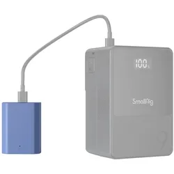 SmallRig 4265 NP FZ100 USB C (Kamera Akku), Kamera Stromversorgung, Blau