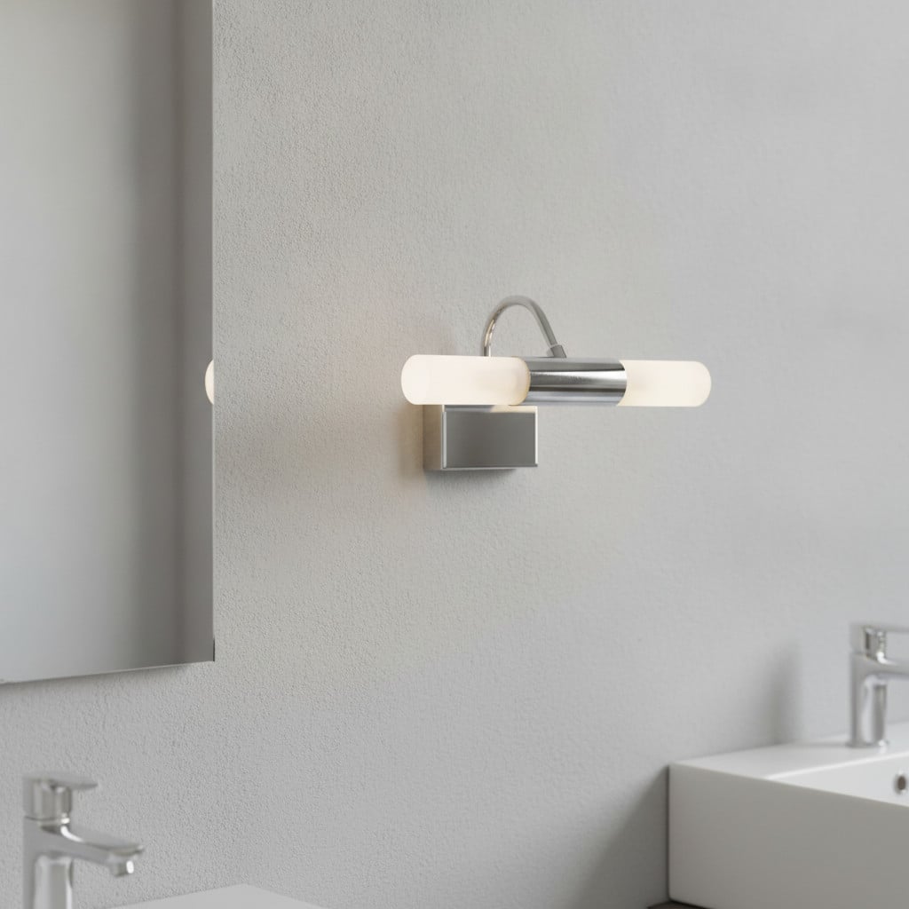Lyora Wandlamp Dritto Chroom en Glas