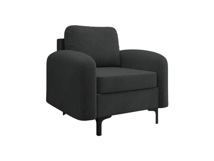Mirjan24 Sessel Venice, Schwarz, Metall, Rechteckig, 94x96x92 cm, Wohnzimmer, Sessel, Polstersessel
