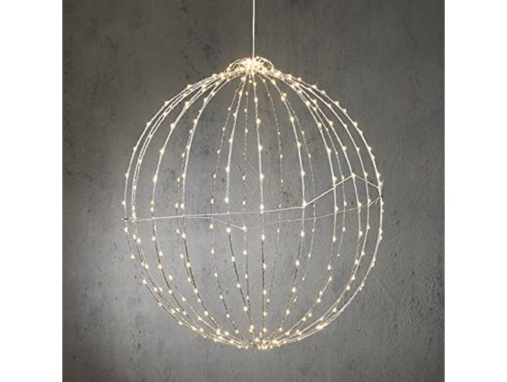 Luca Lighting - Boule Blanc Classique 400led IP44 avec minuteur - d60cm