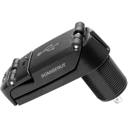 Scanstrut Doppel-USB-Buchse ROKK Charge Pro, Auto Adapter, Schwarz