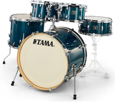 Tama Supers. Classic Shells 22 PGHP Gloss Sapphire Lacebark Pine