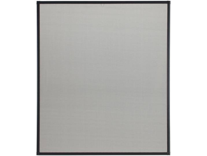 Insektenschutz-Fensterrahmen HECHT INTERNATIONAL Basic , grau (rahmen: anthrazit gewebe: anthrazit), B:130cm H:150cm, Insektenschutzgitter, Insektenschutz-Fensterrahmen