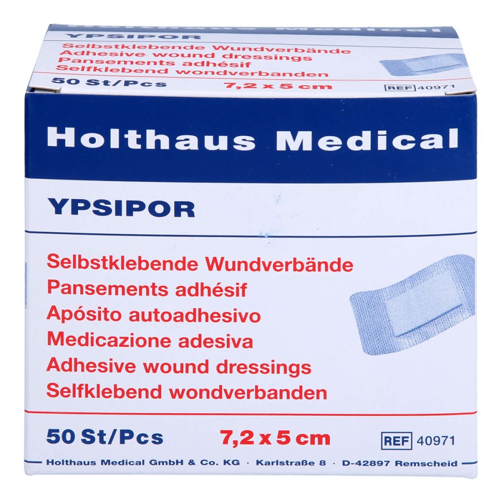 1001 Artikel Medical GmbH Ypsipor Wundverband steril 5x7,2 cm 12604536