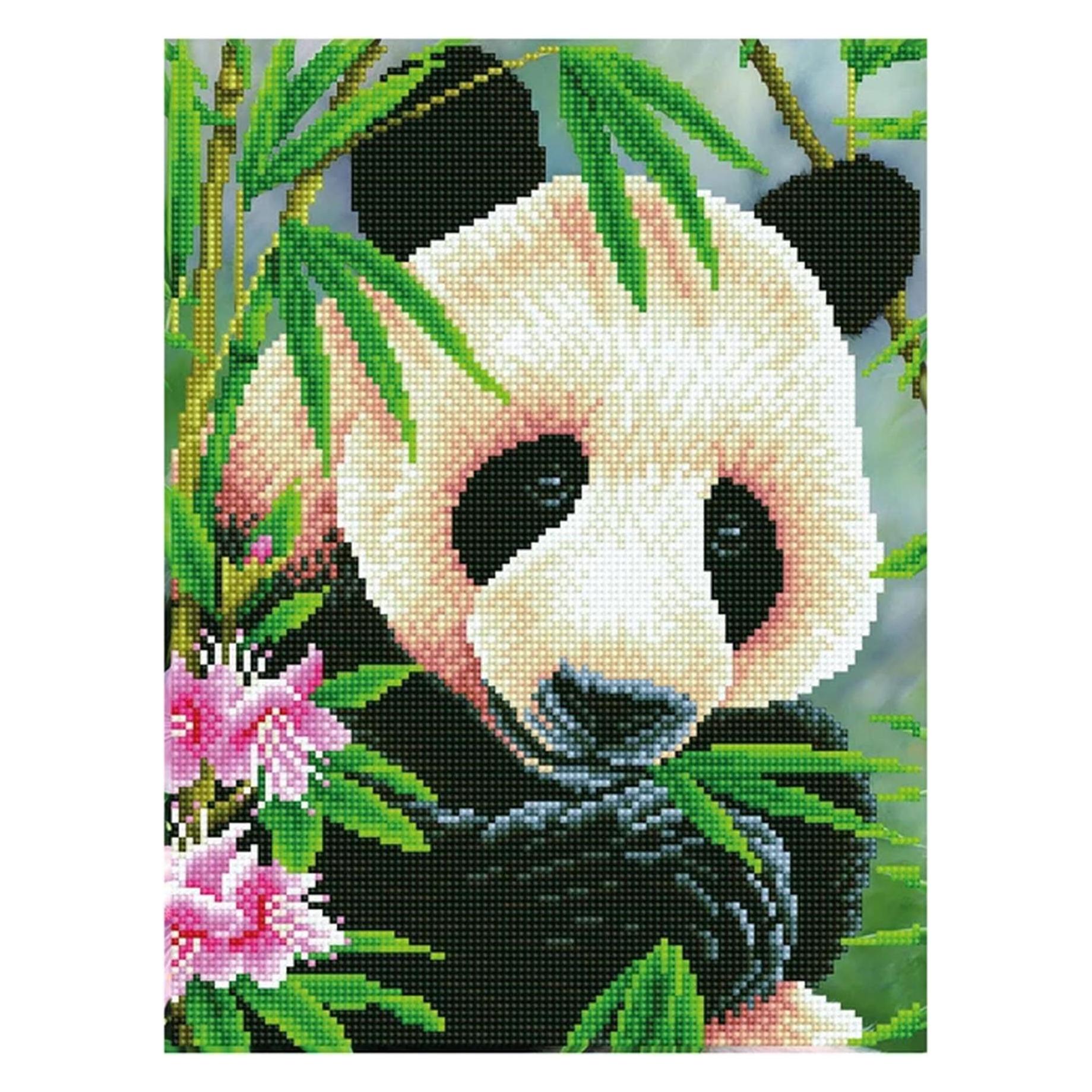 Diamond Dotz Diamond Painting Panda Prinz (DD7.040)