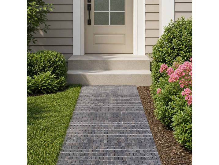 vidaXL Mosaikfliesen Grau 30 x 30 cm Marmor