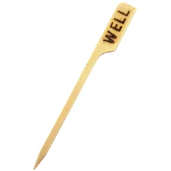 VEPATIM 2500 Einweg Foodmarker Steakmarker aus Bambus WELL 90 mm