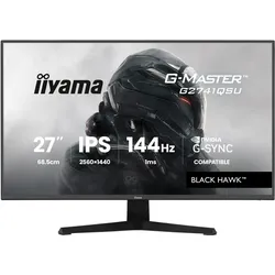 iiyama G-Master G2741QSU-B1 (2560 x 1440 Pixel, 27"), Monitor, Schwarz