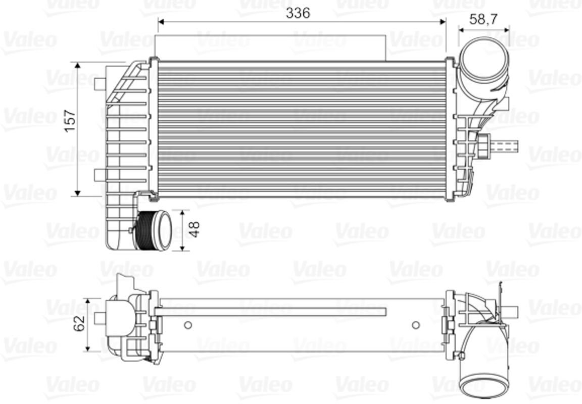Ladeluftkühler VALEO 818604