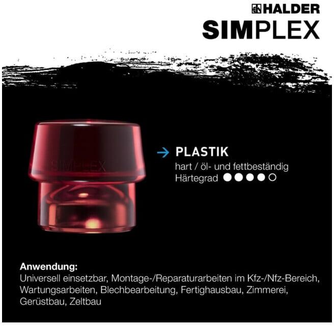 Halder Schonhammer Simplex 60 mm Plastique/Nylon (3068.060)